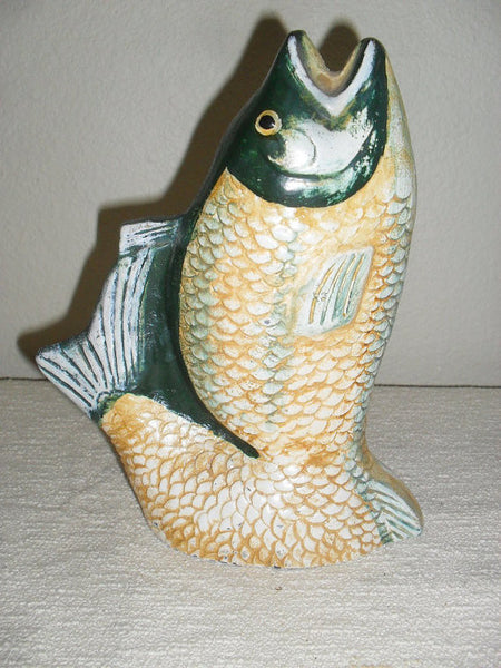 Hand Painted Fish Doorstop 8" Nautical Salmon Door Stops / Fisherman Door Wedge