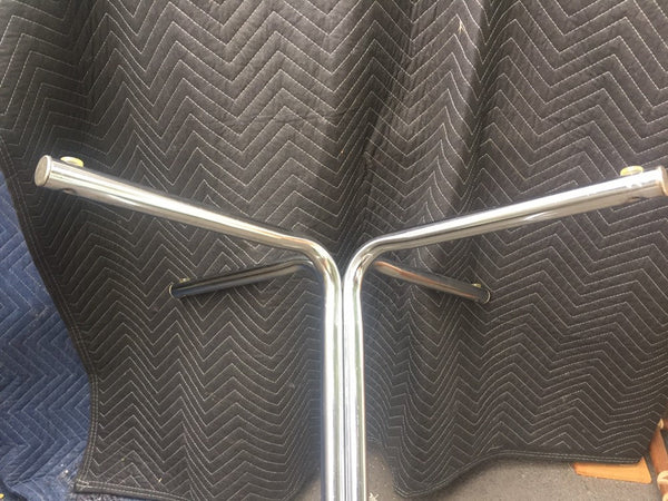 Mid-Century Modern Chrome Dining Table Base