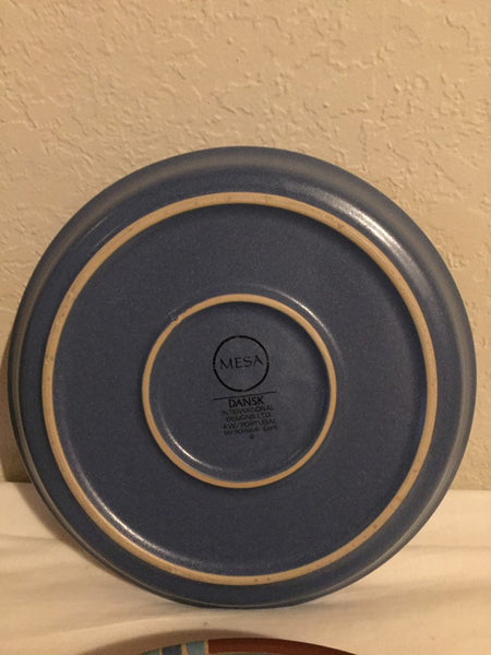 Dansk Mesa Blue Dinner Plates 10-1/2” Portugal. (3 available)