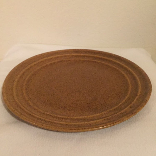 Vintage Monmouth Mojave Brown Chop Plate Platter USA Ovenproof