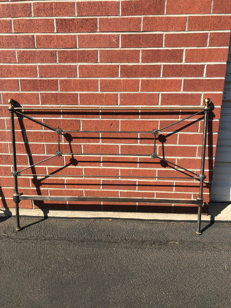 Antique Iron Bed , Full size, headboard, footboard , with side rails