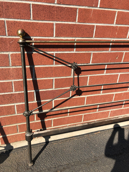 Antique Iron Bed , Full size, headboard, footboard , with side rails