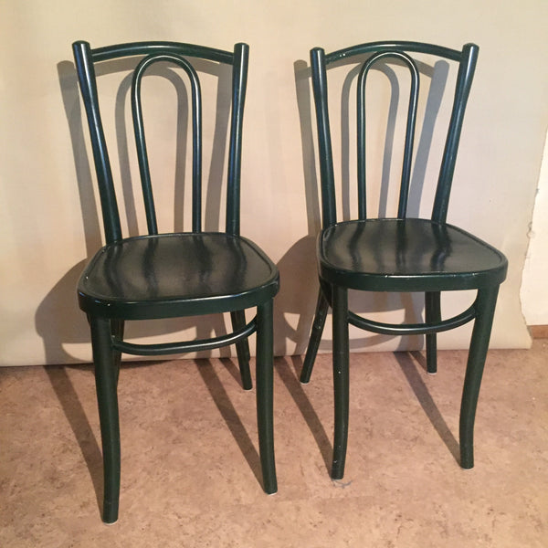 Set of 2 Antique Bentwood Chairs in the style of Michael Thonet 1900's