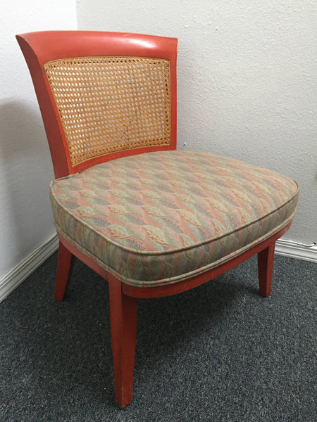Mid-century Hollywood Regency slipper / lounge chair.
