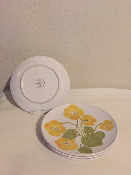 Noritake Progression #9072 Flower Time Salad Plates ( 4 available)