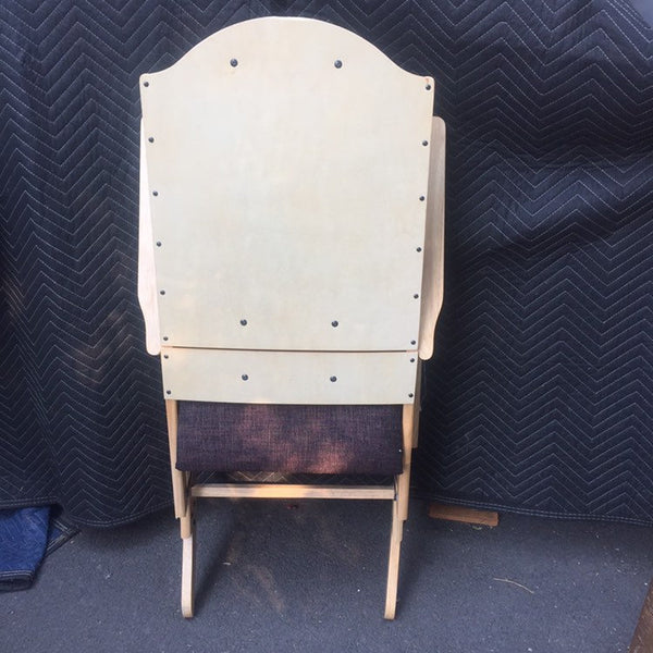 Vintage Modern Folding Rocking Chair with Upholstered Seat and Back -Mid Century - excellent condition