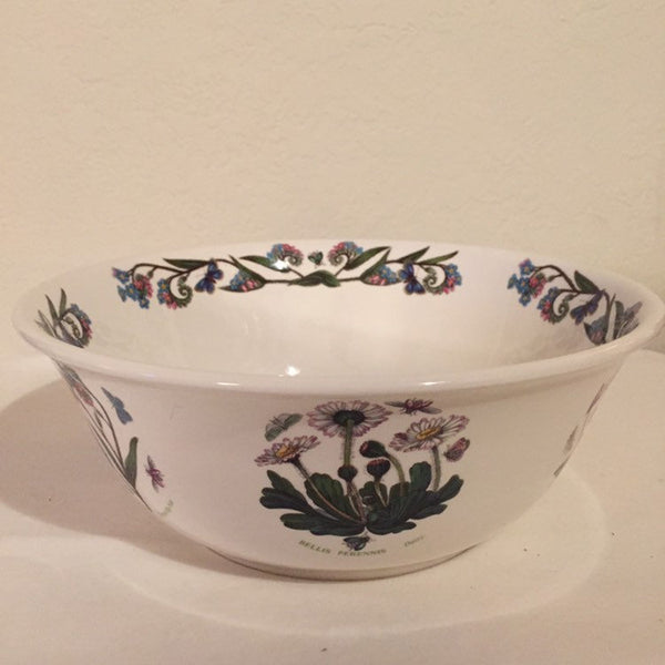 Portmeirion The Botanic Garden 11" Large Salad Serving Bowl - Dog Rose center