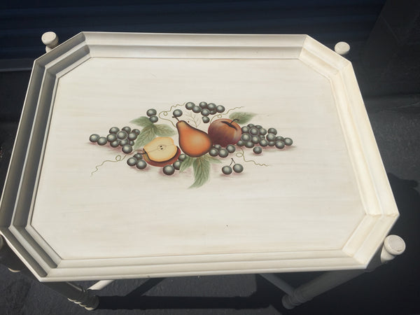 BUTLER'S TRAY STAND, Serving Tray, Solid Wood Tray Table, Tray With Stand, traditional decor, entertain, party tray, home bar