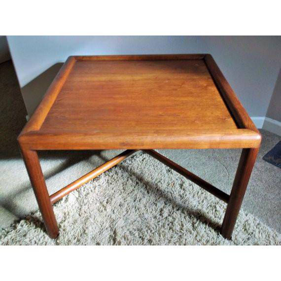 Danish Modern Teak Coffee Table with X base