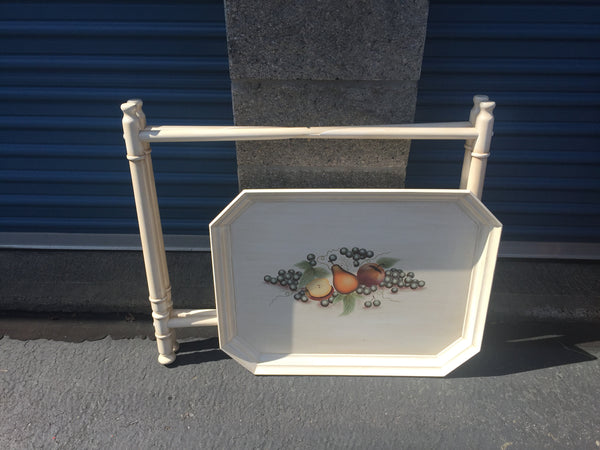 BUTLER'S TRAY STAND, Serving Tray, Solid Wood Tray Table, Tray With Stand, traditional decor, entertain, party tray, home bar