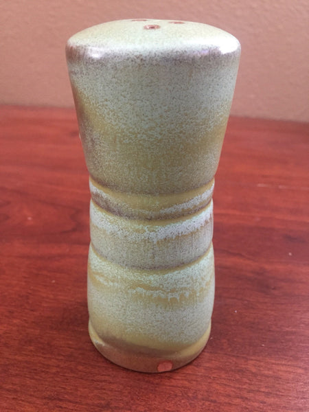 Frankoma Pottery Prairie Green Handled Salt Shaker