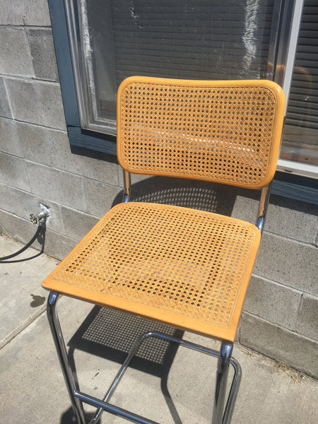 Vintage Mid Century Cesca Breuer Style Cantilever Barstool Chair, Cesca style, Original Unique!