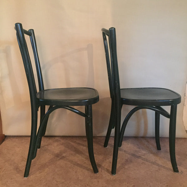 Set of 2 Antique Bentwood Chairs in the style of Michael Thonet 1900's