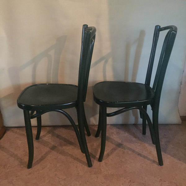 Set of 2 Antique Bentwood Chairs in the style of Michael Thonet 1900's