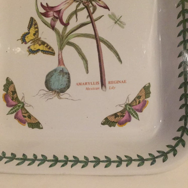 Portmeirion The Botanic Garden 12-1/2" Lasagne Casserole Dish Baker- Mexican Lily