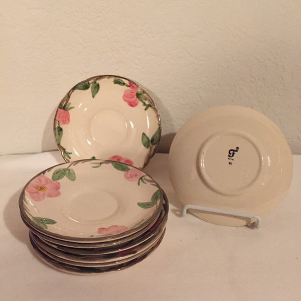 Vintage Franciscan Desert Rose Mid Century Modern saucer plate- 5-1/2" - made in England