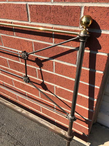Antique Iron Bed , Full size, headboard, footboard , with side rails
