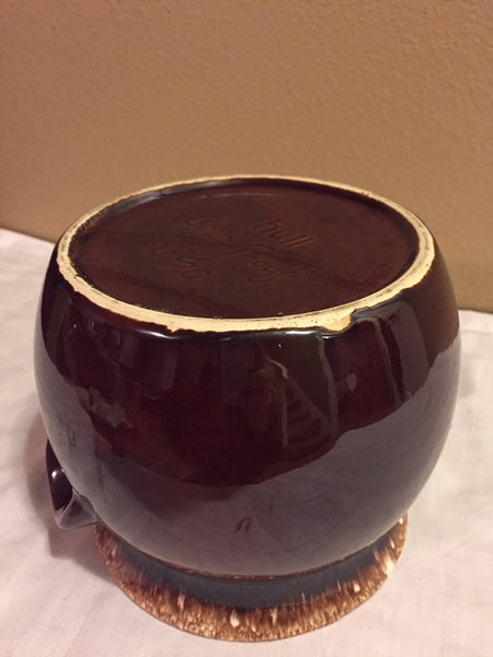 Hull Pottery Brown Drip USA Bean Pot ( no lid) Hull USA Ovenproof