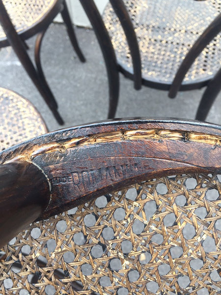 Vintage Cane Josef Hoffman/Thonet Style Bentwood Chair (2 available) hand-caned made in Poland