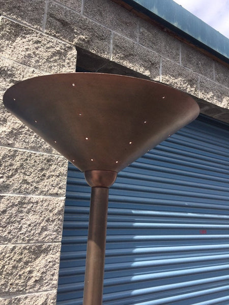 Arts and Crafts Style Copper Metal Floor Lamp