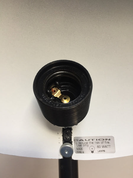 Lightolier Atomic Mid Century Flying Saucer Table Lamp USA