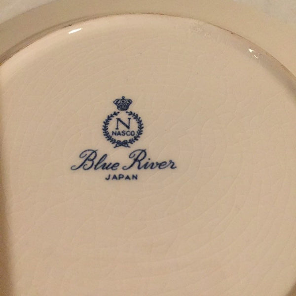 Vintage Nasco " Blue River" Bread and Butter Plate - made in Japan