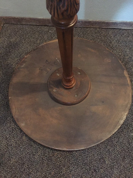 Mid Century Round Wooden Beautiful Inlaid Italian Marquetry Side Table