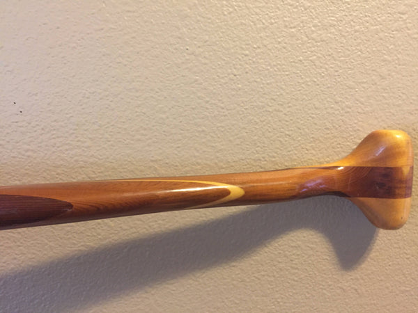 Vintage Exotic Wood Standup Paddle for wall decor