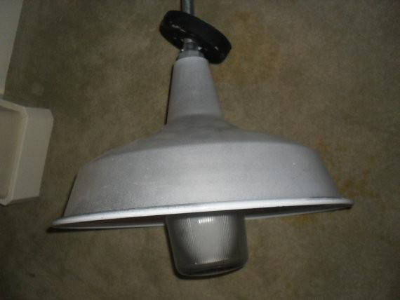 Set of 4 Vintage Gas Station Farm Garage Industrial LIght Mid Century Modern 21" DIameter