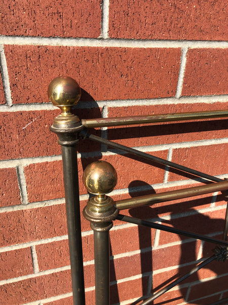 Antique Iron Bed , Full size, headboard, footboard , with side rails