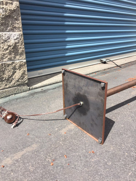 Arts and Crafts Style Copper Metal Floor Lamp