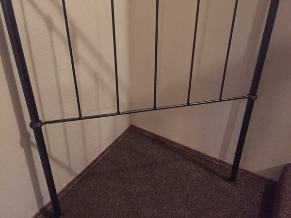 Vintage Pair of Brass and Iron Twin Headboards