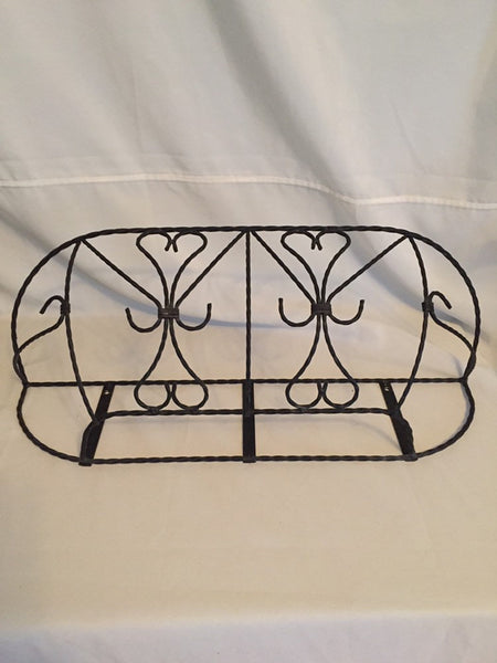Vintage French Country Shabby Chic wrought iron hanging Planter