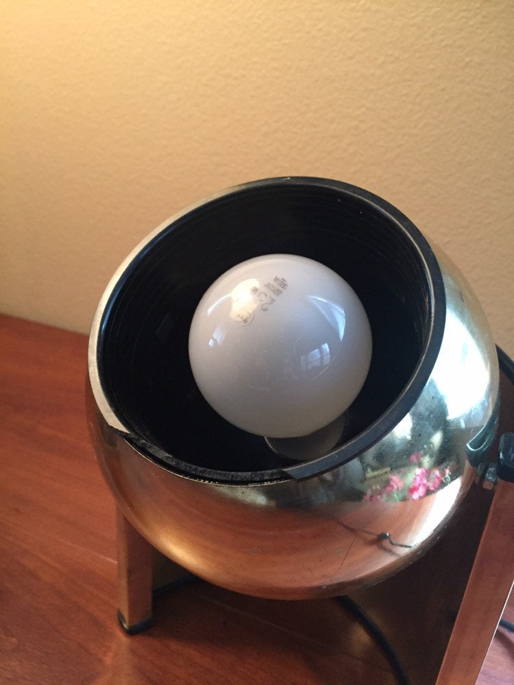 Kovacs Brass Eyeball Table Lamp Vintage Modern Revival