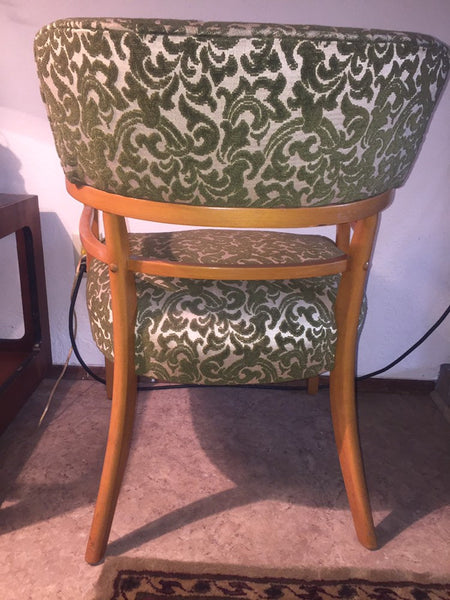 Mid Century Modern Heywood Wakefield Maple Lounge Chair 1930's in the style of Gilbert Rohde for Heywood Wakefield