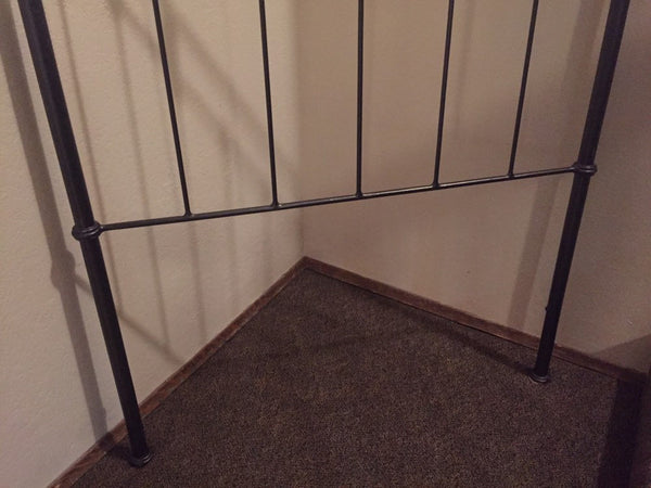 Vintage Pair of Brass and Iron Twin Headboards