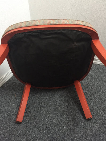 Mid-century Hollywood Regency slipper / lounge chair.