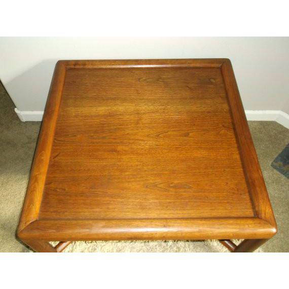 Danish Modern Teak Coffee Table with X base