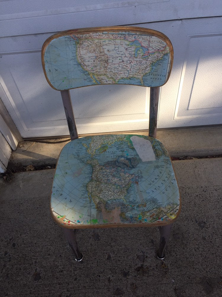 Antique school 2025 chair