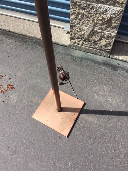 Arts and Crafts Style Copper Metal Floor Lamp