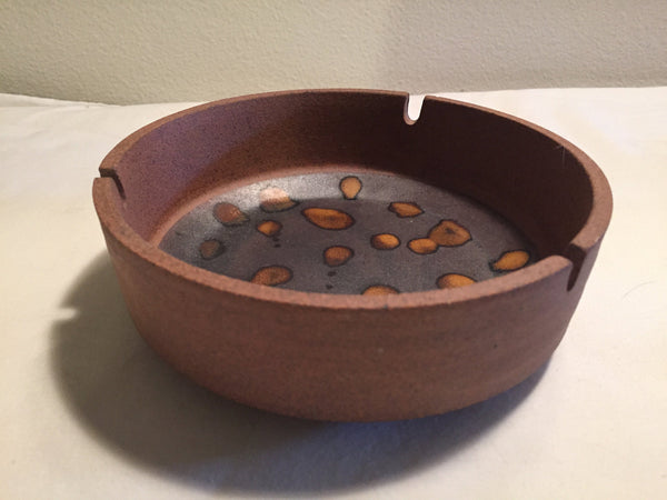 Vintage Danish Modern Studio Pottery Hand Thrown Ceramic Ashtray- made in Japan
