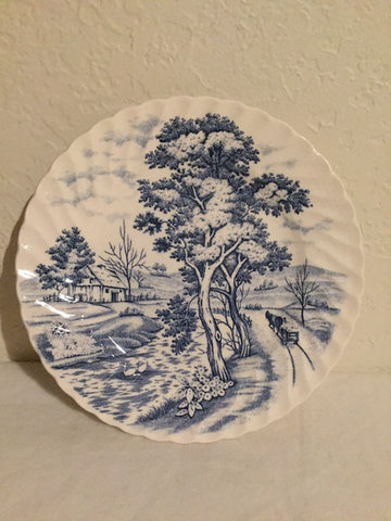 Vintage Nasco " Blue River" Bread and Butter Plate - made in Japan
