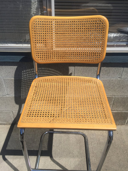 Vintage Mid Century Cesca Breuer Style Cantilever Barstool Chair, Cesca style, Original Unique!