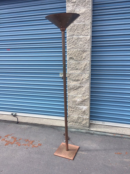 Arts and Crafts Style Copper Metal Floor Lamp