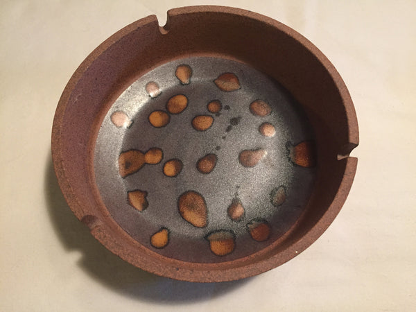 Vintage Danish Modern Studio Pottery Hand Thrown Ceramic Ashtray- made in Japan