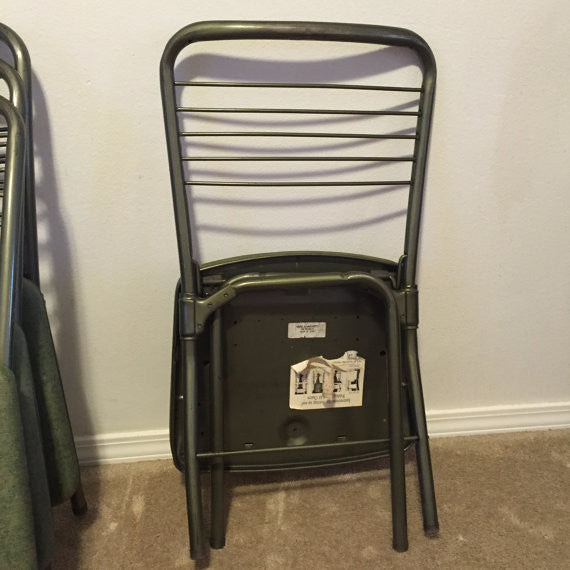 Set of 2 Vintage Gate folding chair / 60's folding chair by Cosco / Mid Century Chair