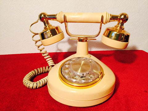 Vintage Hollywood Regency Rotary Dial telephone