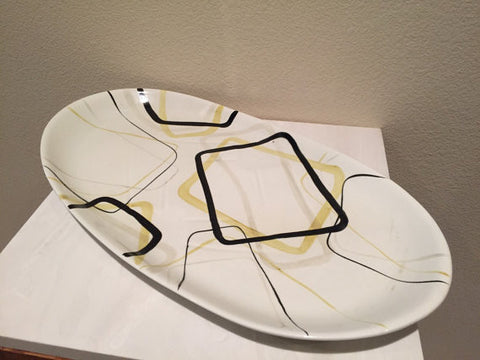 Vintage Redwing Pottery "Smart Set" large serving platter, Pottery Dinnerware Tableware