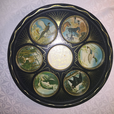 Vintage Mid Century Colorado Souvenir Metal Beverage Serving Tray c 1970's