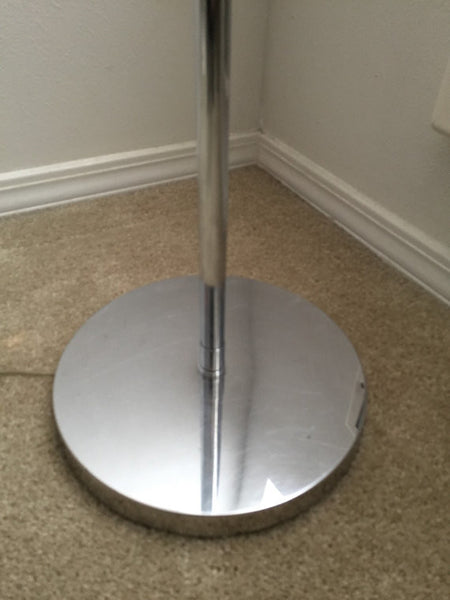 Vtg Mid Century Modern Chrome Adjustable Arm Floor Lamp Task lighting